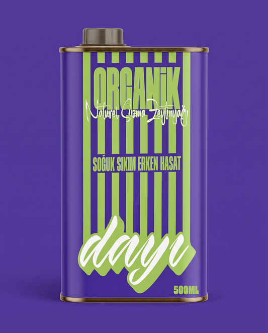Baby Tin Mor- Organik Soğuk Sıkım Erken Hasat Zeytinyağı - 175 ML