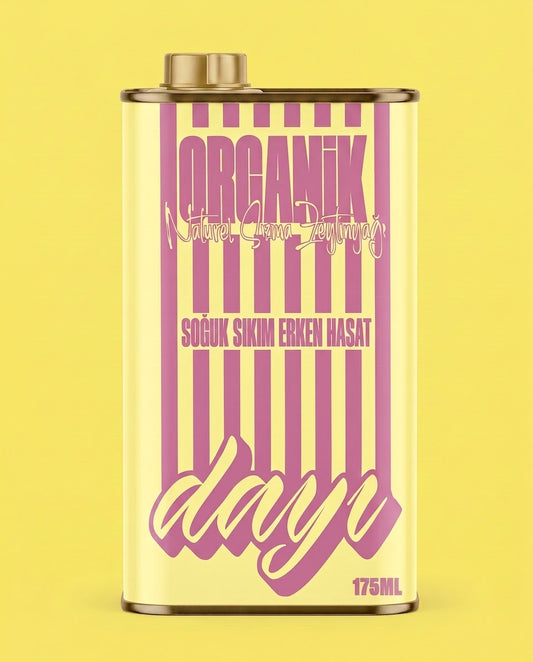 Baby Tin Sarı - Organik Soğuk Sıkım Erken Hasat Zeytinyağı - 175 ML