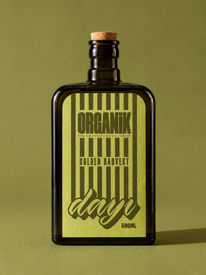 Organik Soğuk Sıkım Erken Hasat Zeytinyağı Şişe - 500 ML