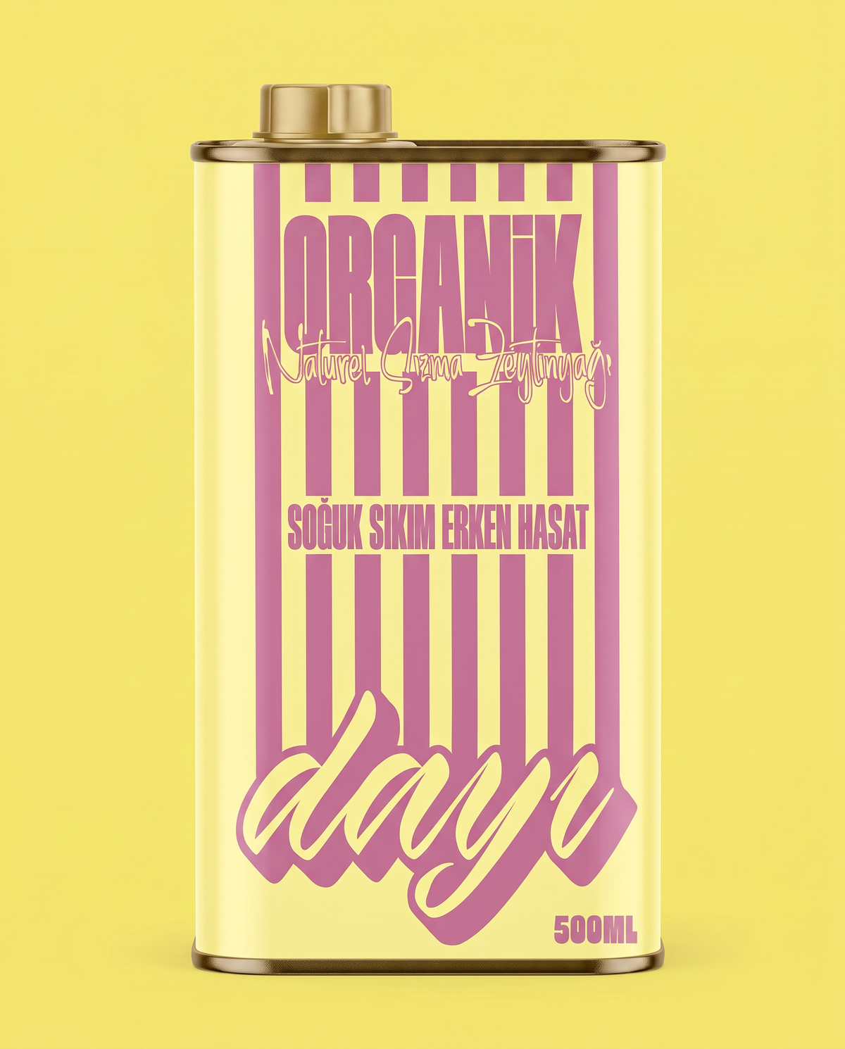 Baby Tin Sarı - Organik Soğuk Sıkım Erken Hasat Zeytinyağı  - 175 ML