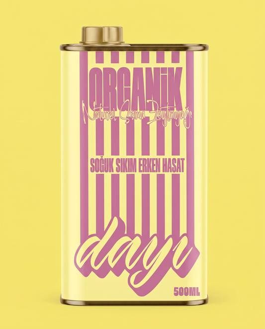 Baby Tin Sarı - Organik Soğuk Sıkım Erken Hasat Zeytinyağı  - 175 ML