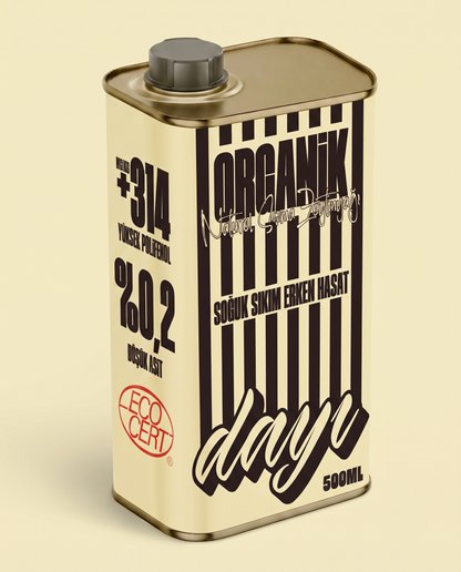 Baby Tin Bej - Organik Soğuk Sıkım Erken Hasat Zeytinyağı  - 175 ML