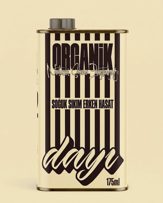 Baby Tin Bej - Organik Soğuk Sıkım Erken Hasat Zeytinyağı  - 175 ML