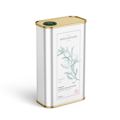 Organik Soğuk Sıkım Erken Hasat Zeytinyağı - 1 Litre