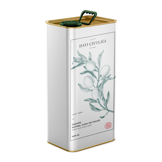 Organik Soğuk Sıkım Erken Hasat Zeytinyağı 0.2% Asit Oranı - 3 Litre