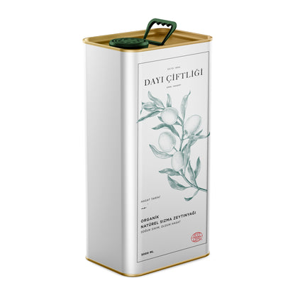 Organik Soğuk Sıkım Erken Hasat Zeytinyağı  - 5 Litre